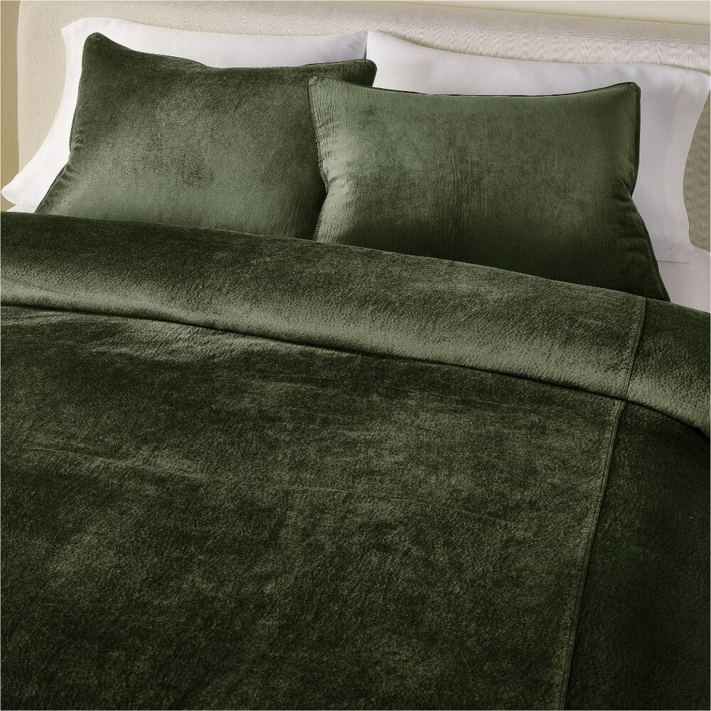 West Elm Hammered Velvet Shams (2)